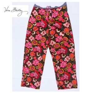 Vera Bradley Multi-Color Floral Corduroy Pants S